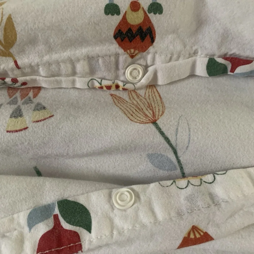 Ikea Rosenfibbla Duvet Cover + Pillowcase‎ Scandinavian Nordic Folk Art Flowers
